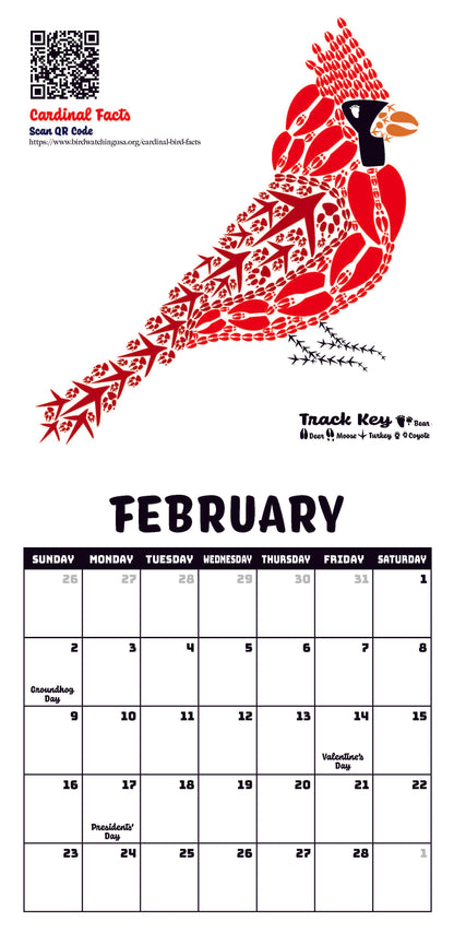 2025 Animal Track Calendar