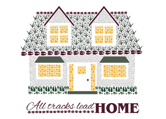 All Tracks Lead Home Magnet