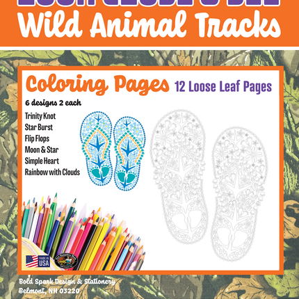 Wild Animal Track Coloring Pages