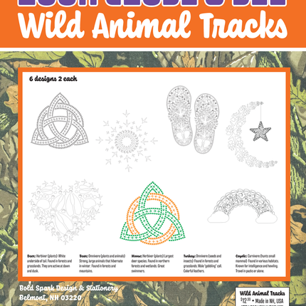 Wild Animal Track Coloring Pages