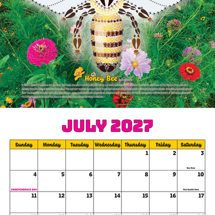 2027 Wild Animal Track Designs Wall Calendar — Nature & Wildlife Gift