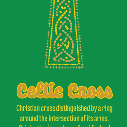 Wild Animal Tracks Celtic Cross Bookmark — Decorative Book Accessory