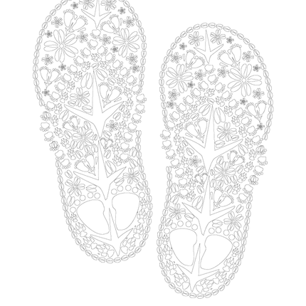 Wild Animal Track Coloring Pages  - 11x14