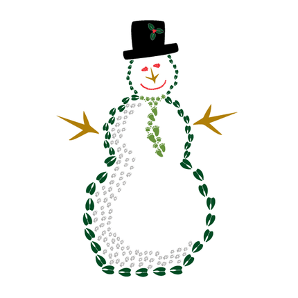 8 Snowman Holiday Card Cello Pack - Animal Track Designs