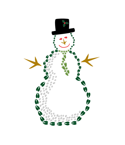 8 Snowman Holiday Card Cello Pack - Animal Track Designs