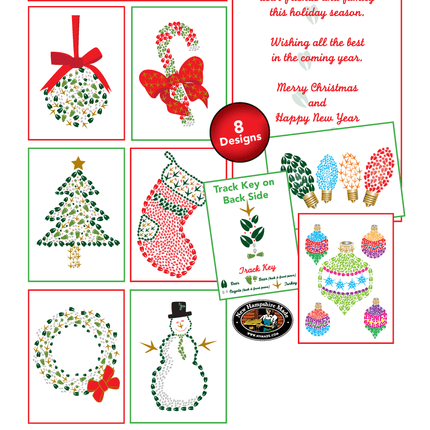 8 Multi Christmas Image Cello Pack - Animal Track Designs